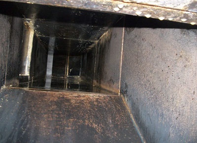 cleaned grease duct